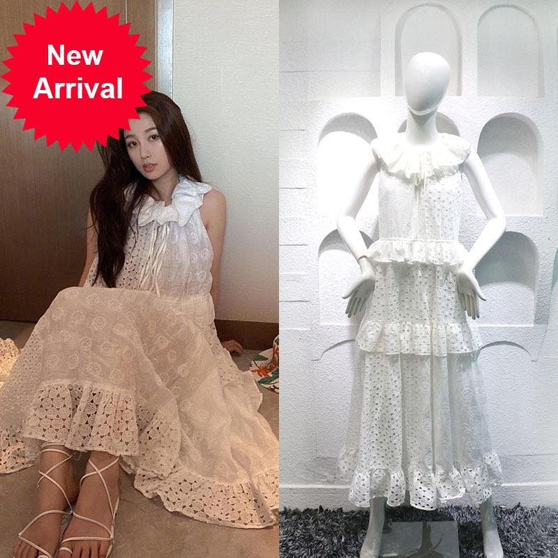 2021 New Female Brand Design Sleeveless White Fashion in Hollow Sexy Lace Sweet Frilly Turtleneck Casual Vacation Dress 4hqg, Blue
2021 New Female Brand Design Sleeveless White Fashion in Hollow Sexy Lace Sweet Frilly Turtleneck Casual Vacation Dress 4hqg, Blue