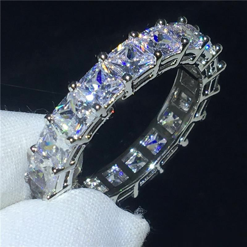 Top Selling Never Fade Sparkling Luxury Jewelry 925 Sterling Silver Princess Cut White Topaz CZ Diamond Promise Wedding Bridal Ring Gift, Slivery;golden
Top Selling Never Fade Sparkling Luxury Jewelry 925 Sterling Silver Princess Cut White Topaz CZ Diamond Promise Wedding Bridal Ring Gift, Slivery;golden