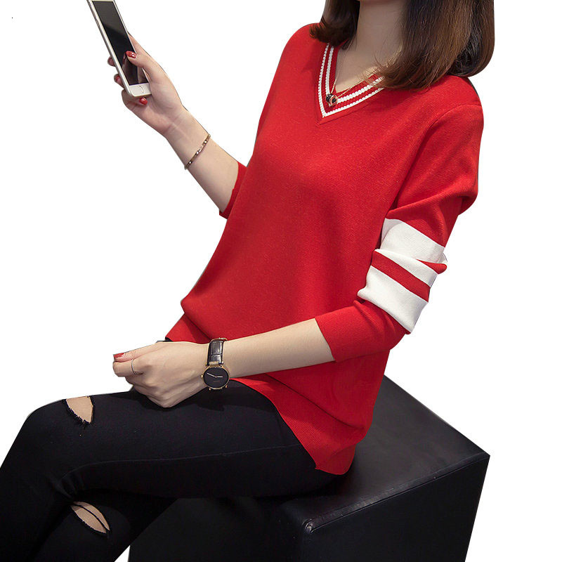 2021 Take Off in v Autumn Winter Women's Korean Knitted Shirt Long Sleeve Plus Size Loose Sweater R350 0mwd, Black
2021 Take Off in v Autumn Winter Women's Korean Knitted Shirt Long Sleeve Plus Size Loose Sweater R350 0mwd, Black