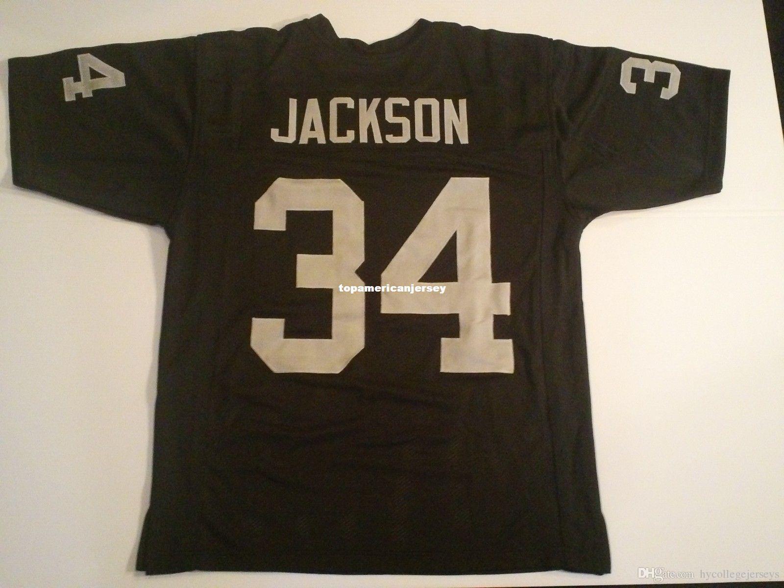 Cheap Retro custom Sewn Stitched #34 Bo Jackson Black MITCHELL & NESS Jersey Men's Football Jerseys Rugby
Cheap Retro custom Sewn Stitched #34 Bo Jackson Black MITCHELL & NESS Jersey Men's Football Jerseys Rugby