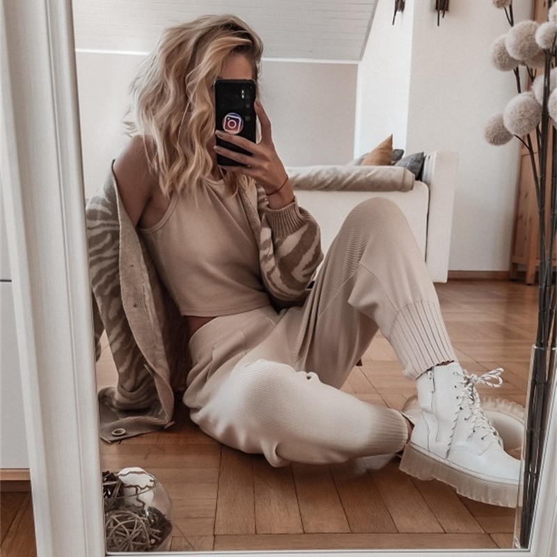 Autumn Winter Women Pants Sweat Pants Casual Warm Soft Streetwear Harem Pants 201113