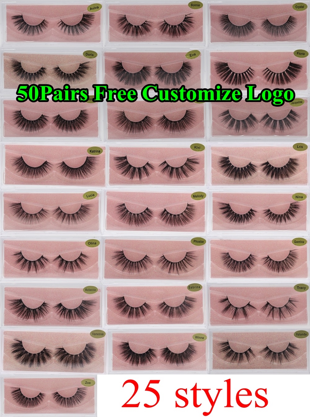 3D Mink Eyelashes Wholesale Natural False Eyelash Faux False Mink lashes Soft make up Extension Makeup Fake Eye Lashes Free Customize Logo
3D Mink Eyelashes Wholesale Natural False Eyelash Faux False Mink lashes Soft make up Extension Makeup Fake Eye Lashes Free Customize Logo
