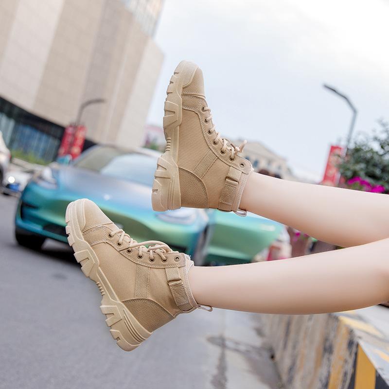 Round Toe Women Boots Women's New Solid Color Flat Heel Mesh Breathable Lace-up Motorcycle Boots Women's Shoes, Beige
Round Toe Women Boots Women's New Solid Color Flat Heel Mesh Breathable Lace-up Motorcycle Boots Women's Shoes, Beige