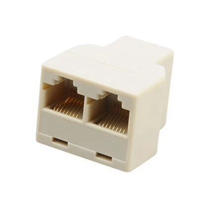 RJ45 Ethernet LAN Network Y Splitter 2 Way Adapter 3 Port Coupler Plug Cable Joiner Adapter