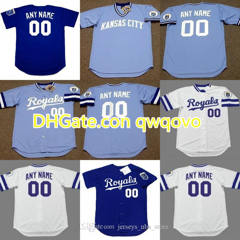 Custom mens throw back City Royals BUDDY BIANCALANA ALEX GORDON DANNY TARTABULL GEORGE BRETT A.J. HINCH baseball jersey stitched S-5XL 05, Blue;black
Custom mens throw back City Royals BUDDY BIANCALANA ALEX GORDON DANNY TARTABULL GEORGE BRETT A.J. HINCH baseball jersey stitched S-5XL 05, Blue;black