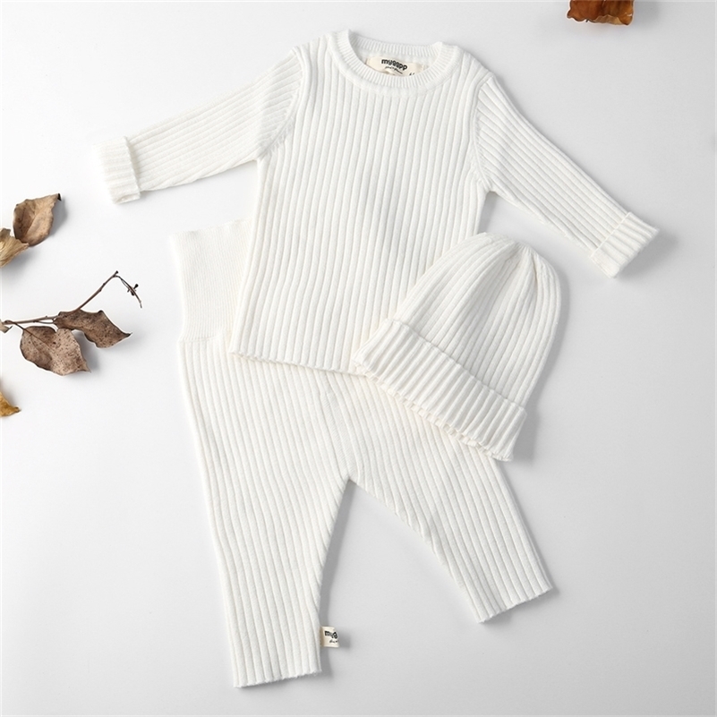 3pcs/set Autumn Winter Baby Girl Clothes Knit Ribbed Sweater Boys Sweaters Pants Hats Bottoming Shirt Children's Clothing 0-3Y 201031, Black
3pcs/set Autumn Winter Baby Girl Clothes Knit Ribbed Sweater Boys Sweaters Pants Hats Bottoming Shirt Children's Clothing 0-3Y 201031, Black