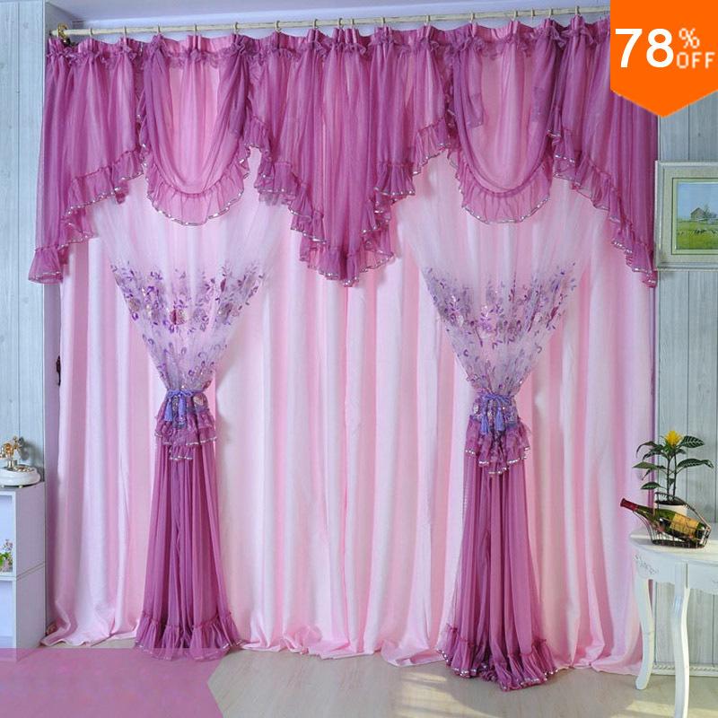 Pink Quality embroidered lace curtain purple window finished Curtain screening dodechedron belt finished product violet Curtains
Pink Quality embroidered lace curtain purple window finished Curtain screening dodechedron belt finished product violet Curtains