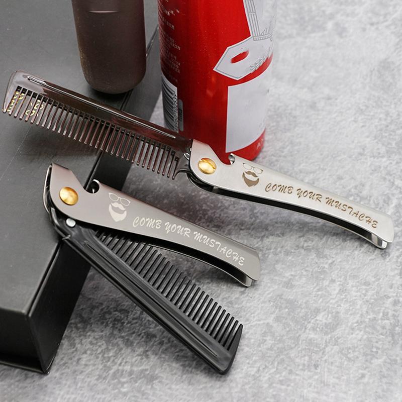 1 Pcs Men Folding Pocket Comb PP Teeth Detangling Hair Beard Comb Metal Handle Foldable Combing Facial Mustache
1 Pcs Men Folding Pocket Comb PP Teeth Detangling Hair Beard Comb Metal Handle Foldable Combing Facial Mustache