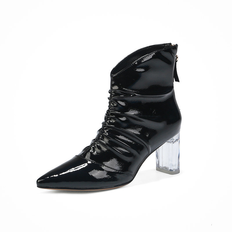 2021 New Genuine Leather Women's Ankle Boots Back Strap Pleated High Heels Pumps Autumn Winter Party Shoes Woman R1bs, Black
2021 New Genuine Leather Women's Ankle Boots Back Strap Pleated High Heels Pumps Autumn Winter Party Shoes Woman R1bs, Black