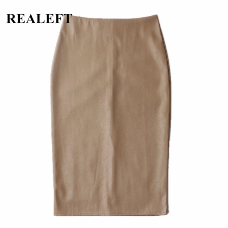 REALEFT Spring Women's PU Leather Skirt Casual Pencil Midi Skirts High Waist Sheath Wrap Sexy Skirts Lady New Arrival Y200326, Green
REALEFT Spring Women's PU Leather Skirt Casual Pencil Midi Skirts High Waist Sheath Wrap Sexy Skirts Lady New Arrival Y200326, Green