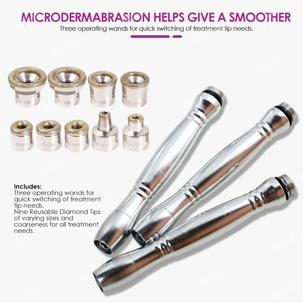 3-in-1 Mini Diamond Microdermabrasion Machine | Vacuum Extraction + Spray Mist | Portable Facial Skin Rejuvenation Device