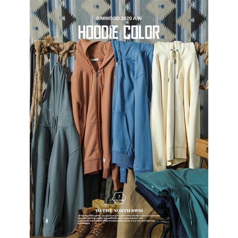 SIMWOOD Autumn Winter New Cotton-Jersey Zip-Up Hoodie Men basic hooded Sweatshirts Comfortable Jogger Jackets Outerwear LJ201222, Ivory white
SIMWOOD Autumn Winter New Cotton-Jersey Zip-Up Hoodie Men basic hooded Sweatshirts Comfortable Jogger Jackets Outerwear LJ201222, Ivory white
