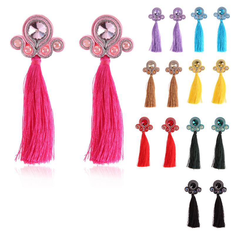 Dangle & Chandelier Handmade Soutache Jewelry Braid Fashion Tassel Earrings Ethnic Boho Flash Crystal Long Drop Earring For Women 2021 Royal
Dangle & Chandelier Handmade Soutache Jewelry Braid Fashion Tassel Earrings Ethnic Boho Flash Crystal Long Drop Earring For Women 2021 Royal