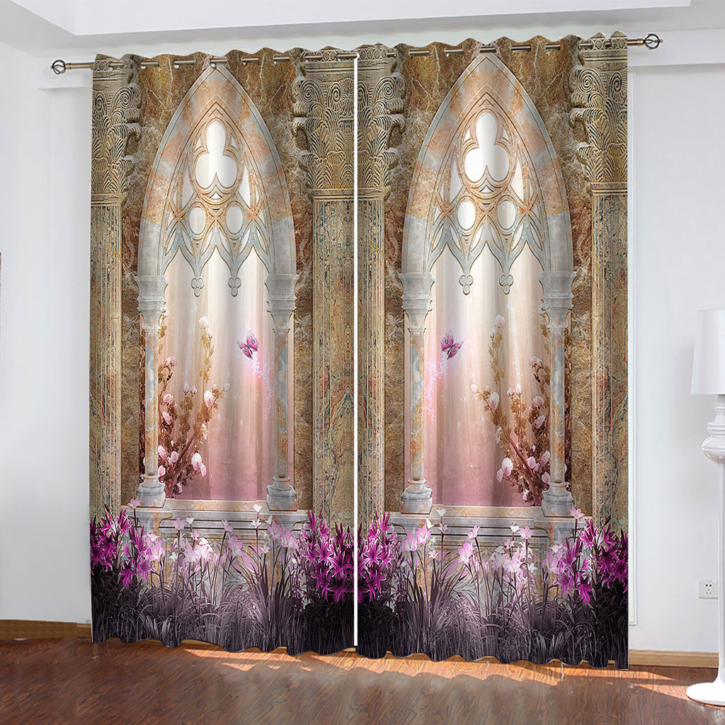 Morden roman arch curtains 3D Curtains for Living Room Bedding Room Hotel 3d stereoscopic curtain, Purple
Morden roman arch curtains 3D Curtains for Living Room Bedding Room Hotel 3d stereoscopic curtain, Purple