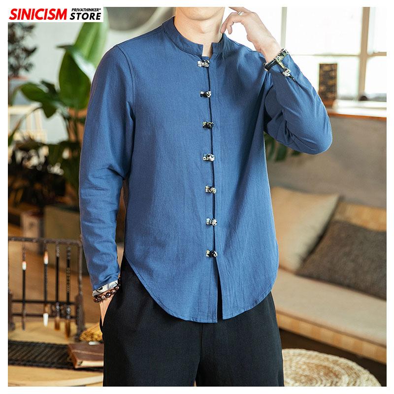 Sinicism Store Men's Solid Long Sleeve Shirts Men 2020 Autumn Vintage Chinese Style Clothes Male Oversize Mandarin Collar Shirt, Lightgray(asiansize)
Sinicism Store Men's Solid Long Sleeve Shirts Men 2020 Autumn Vintage Chinese Style Clothes Male Oversize Mandarin Collar Shirt, Lightgray(asiansize)
