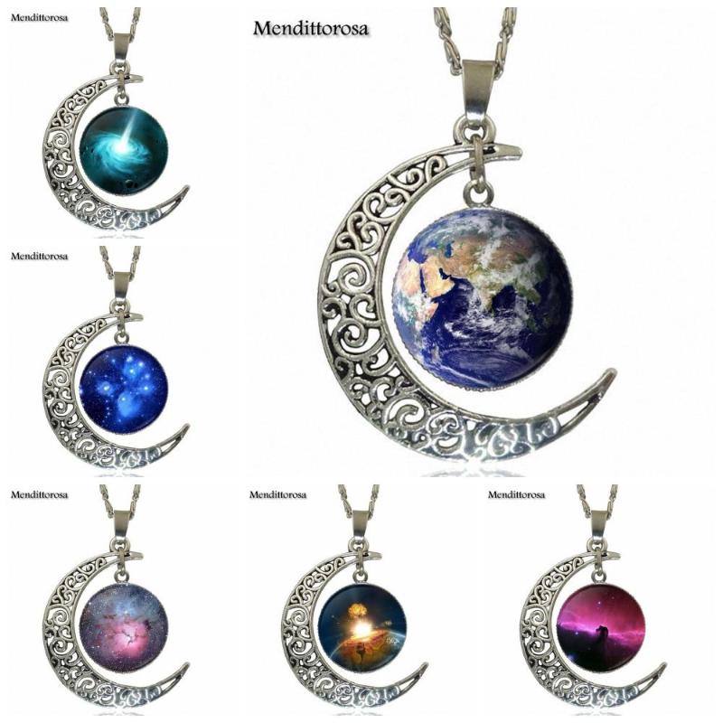 Star Nebula Galaxy Fashion Glass Cabochon Moon Pendant Necklace Women Silver Color Choker Necklace For Valentine'S Day Gift
Star Nebula Galaxy Fashion Glass Cabochon Moon Pendant Necklace Women Silver Color Choker Necklace For Valentine'S Day Gift