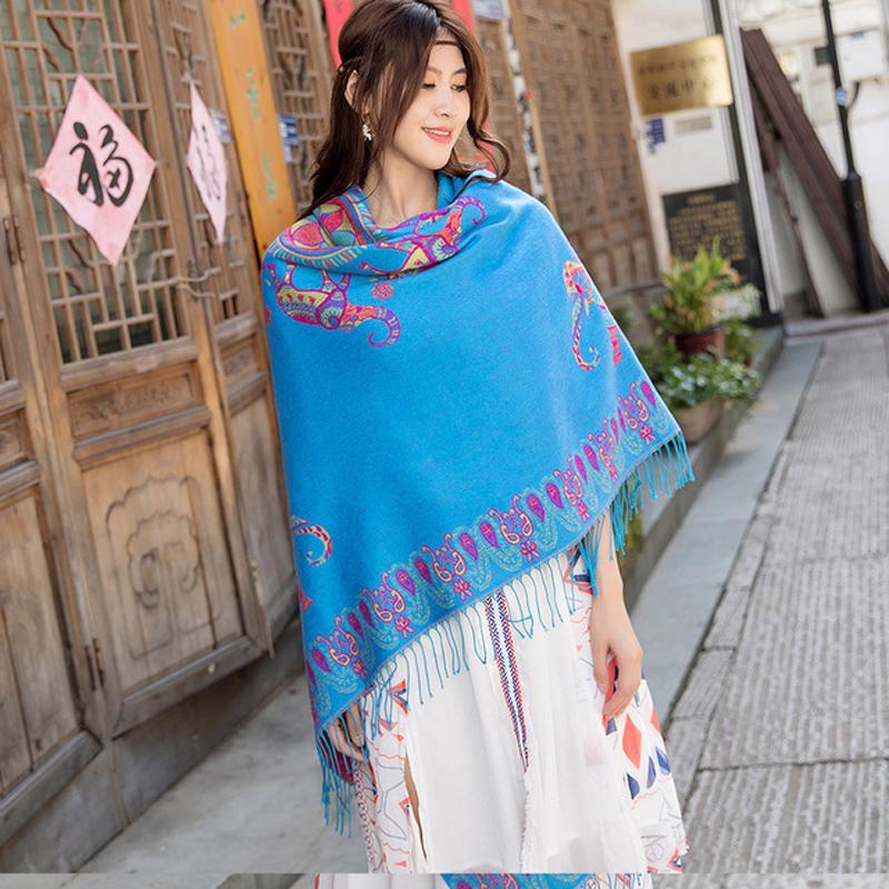 National Style scarfs for ladies muslim scarves Floral Embroidery scarf women Knitted pullover Cashmere coat Scarf Shawl
National Style scarfs for ladies muslim scarves Floral Embroidery scarf women Knitted pullover Cashmere coat Scarf Shawl