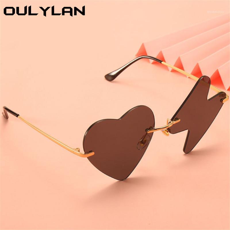 Oulylan 2020 Fashion Women Sunglasses Vintage Heartbeat Funny Sun Glasses for Women Heart shape Shades Framless Eyewear UV4001
Oulylan 2020 Fashion Women Sunglasses Vintage Heartbeat Funny Sun Glasses for Women Heart shape Shades Framless Eyewear UV4001