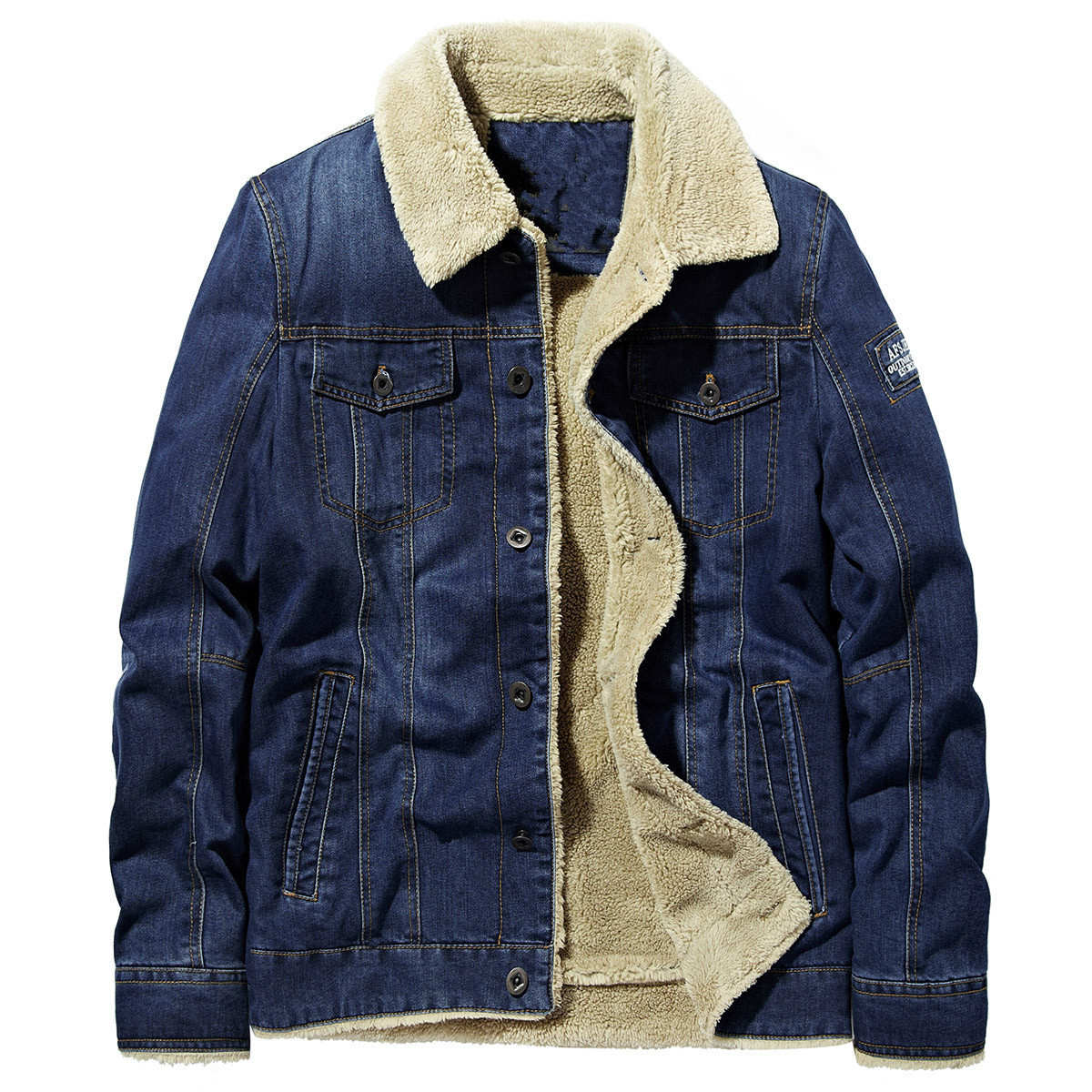 Men denim Jacket casual coat Padded and Thickened Cotton Jacket online fashion famous bomber Slim windbreaker Mens jean clothing for sale, Blue
Men denim Jacket casual coat Padded and Thickened Cotton Jacket online fashion famous bomber Slim windbreaker Mens jean clothing for sale, Blue