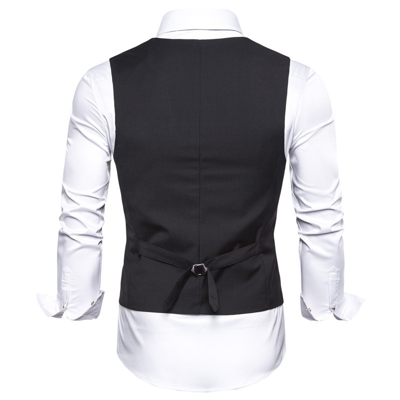 6XL Big Size Mens Black Blue Red Dress Vest Waistcoat for Men Sleeveless Blazer Business Casual Suit Vests Formal Chaleco Hombre 201124