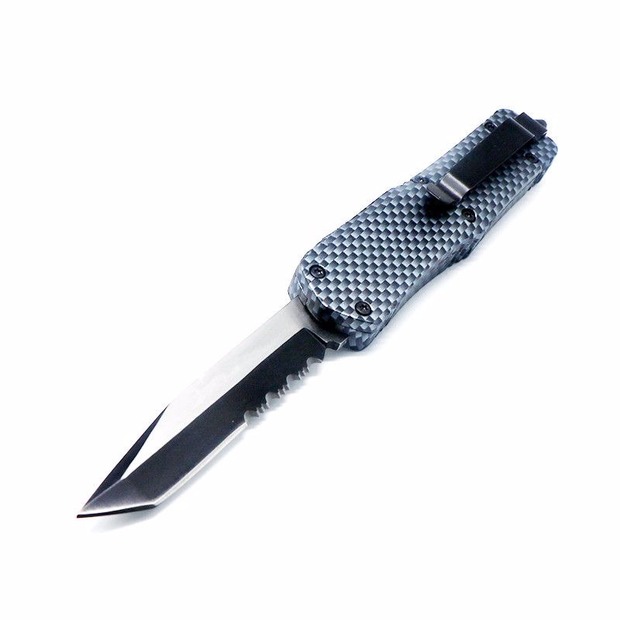 full size A07 9inch carbon fiber double action automatic auto Hunting folding fixed blade Pocket Knife Survival Knife Xmas gift
full size A07 9inch carbon fiber double action automatic auto Hunting folding fixed blade Pocket Knife Survival Knife Xmas gift