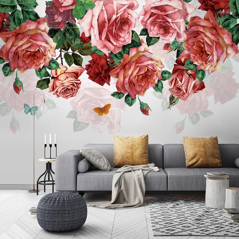 Custom Photo Modern Hand Painted Rose Flower Mural Wallpaper Romantic Pastoral Living Room Sofa Bedroom Decoration Wall Painting1, As pic
Custom Photo Modern Hand Painted Rose Flower Mural Wallpaper Romantic Pastoral Living Room Sofa Bedroom Decoration Wall Painting1, As pic