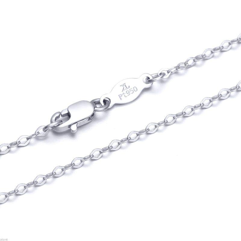 Chains Fine Pure Platinum PT950 Chain 1mmW Women O Link Necklace 18inch 2.5-3g
Chains Fine Pure Platinum PT950 Chain 1mmW Women O Link Necklace 18inch 2.5-3g