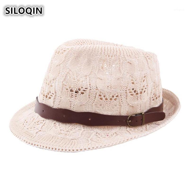 Wide Brim Hats SILOQIN Summer Mesh Breathable Curled Fedoras For Men And Women Panama Knitted Fashion Ventilation Jazz Beach Hat Unisex1, Black 1
Wide Brim Hats SILOQIN Summer Mesh Breathable Curled Fedoras For Men And Women Panama Knitted Fashion Ventilation Jazz Beach Hat Unisex1, Black 1