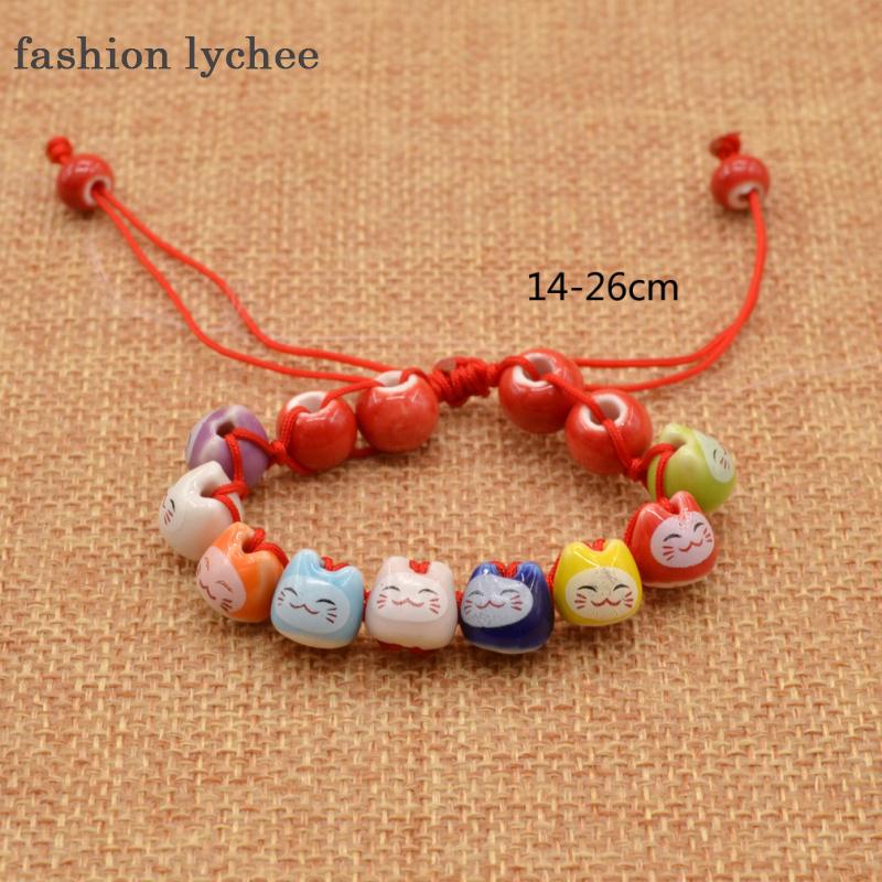 fashion lychee Creamic Beads Chain Charm Fortune Money Cat Handmade Red String Lucky Bracelet Adjustable Length Retro J
fashion lychee Creamic Beads Chain Charm Fortune Money Cat Handmade Red String Lucky Bracelet Adjustable Length Retro J