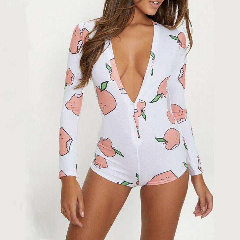 Women's Plunge V Neck Bodycon Long Sleeve Bodysuit Tie Stretch Leotard Crop Tops Short Romper Sleepwear Pajamas Suit
Women's Plunge V Neck Bodycon Long Sleeve Bodysuit Tie Stretch Leotard Crop Tops Short Romper Sleepwear Pajamas Suit