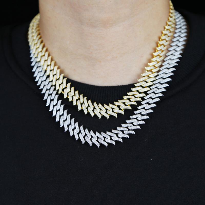 Link, Chain Hip Hop Iced Out Bling 5A Cubic Zirconia Two Row Spike Cuban Bracelet Necklace For Boy Men Big Heavy Fashion Party Jewelry
Link, Chain Hip Hop Iced Out Bling 5A Cubic Zirconia Two Row Spike Cuban Bracelet Necklace For Boy Men Big Heavy Fashion Party Jewelry