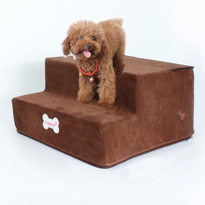 Hot Dog House Dog Stairs Pet 3 Steps Stairs for Small Cat Pet Ramp Ladder Anti-slip Removable Dogs Bed Supplies, Coffee s
Hot Dog House Dog Stairs Pet 3 Steps Stairs for Small Cat Pet Ramp Ladder Anti-slip Removable Dogs Bed Supplies, Coffee s