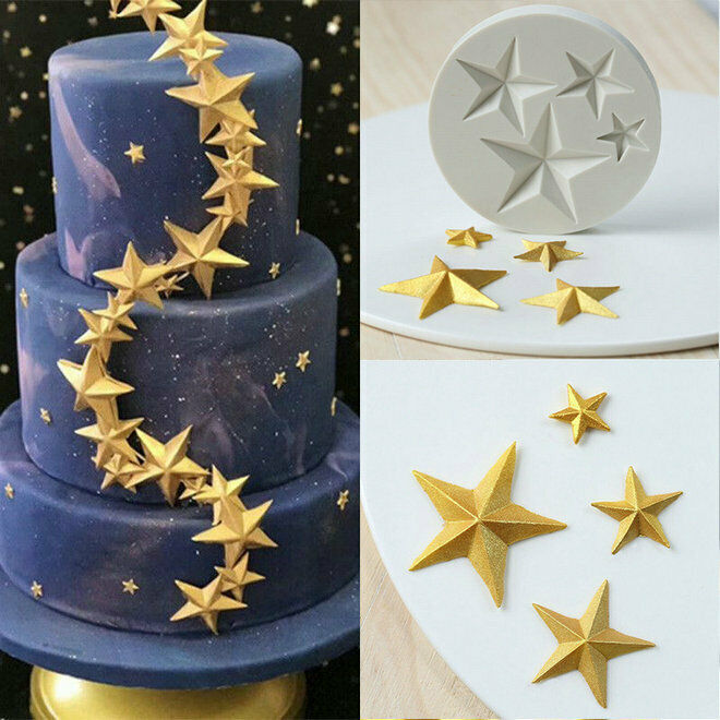 Stars Baking Mold Silicone 3D Chocolate Cake Sky Decor Sugarcraft Mould Fondant
Stars Baking Mold Silicone 3D Chocolate Cake Sky Decor Sugarcraft Mould Fondant