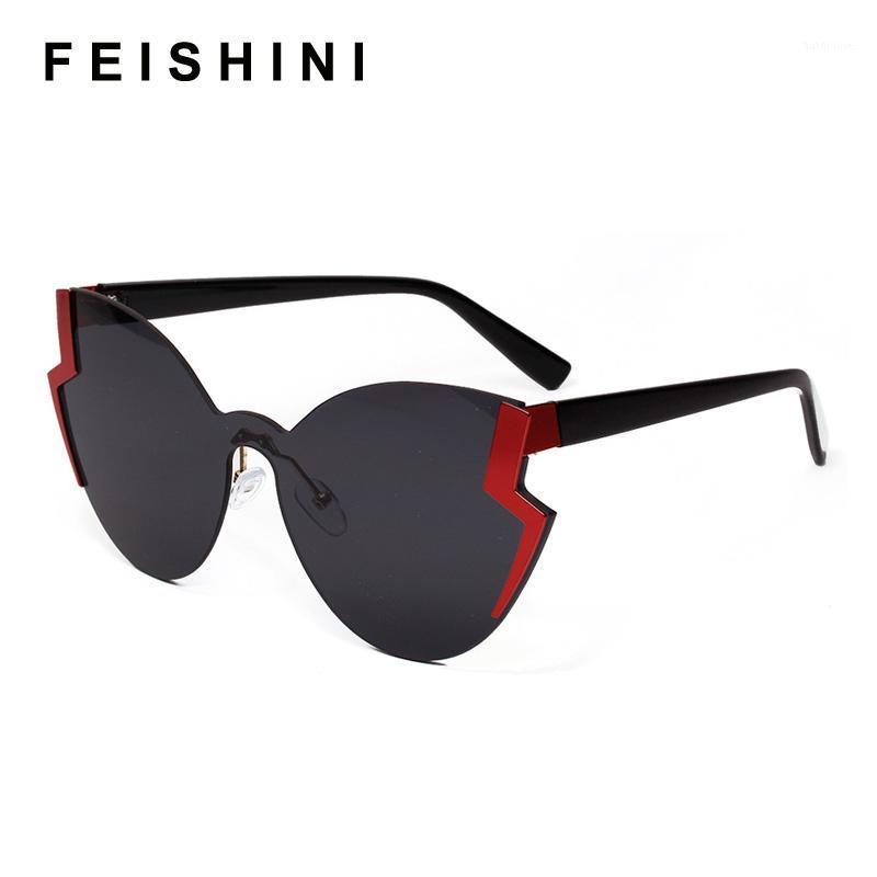FEISHINI Pink Vintage Cat eye Sunglasses For Women Rimless Diamond cutting Lens Brand Designer Fashion Shades Sun Glasses 20201 
FEISHINI Pink Vintage Cat eye Sunglasses For Women Rimless Diamond cutting Lens Brand Designer Fashion Shades Sun Glasses 20201