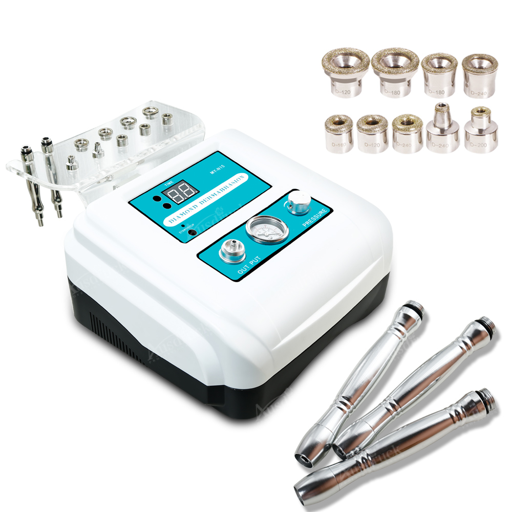 3-in-1 Mini Diamond Microdermabrasion Machine | Vacuum Extraction + Spray Mist | Portable Facial Skin Rejuvenation Device