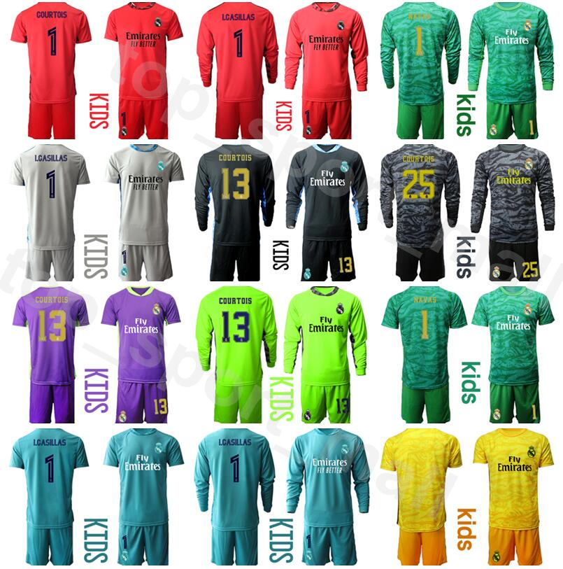 Youth Real Madrid Goalkeeper Long Sleeve Kids Iker Casillas Jersey Set Goalie Soccer Thibaut Courtois Keylor Navas BUYO Football Shirt Kits, Kids yellow
Youth Real Madrid Goalkeeper Long Sleeve Kids Iker Casillas Jersey Set Goalie Soccer Thibaut Courtois Keylor Navas BUYO Football Shirt Kits, Kids yellow