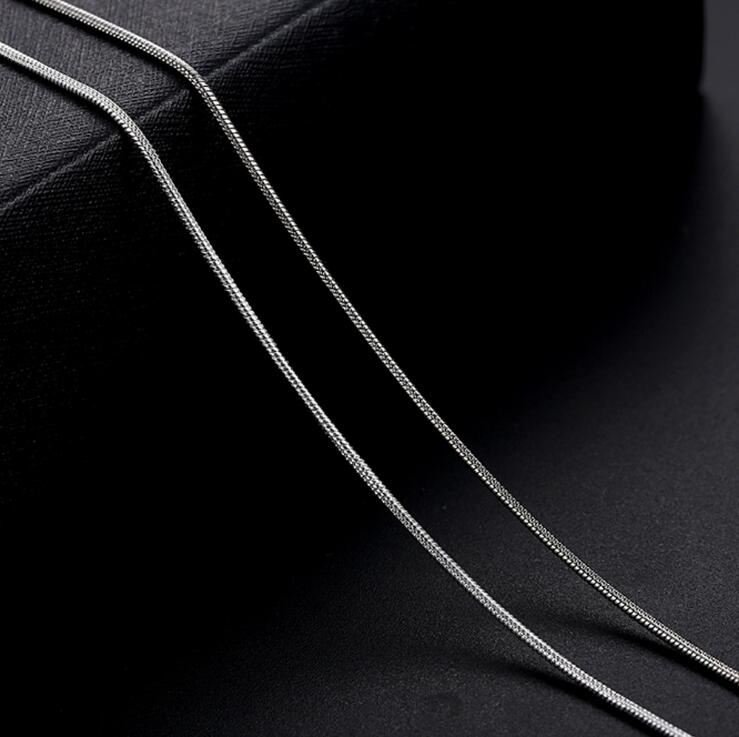 Big Promotions ! 100 pcs 925 Sterling Silver Smooth Snake Chain Necklace Lobster Clasps Chain Jewelry Size 1mm 16inch --- 24inch