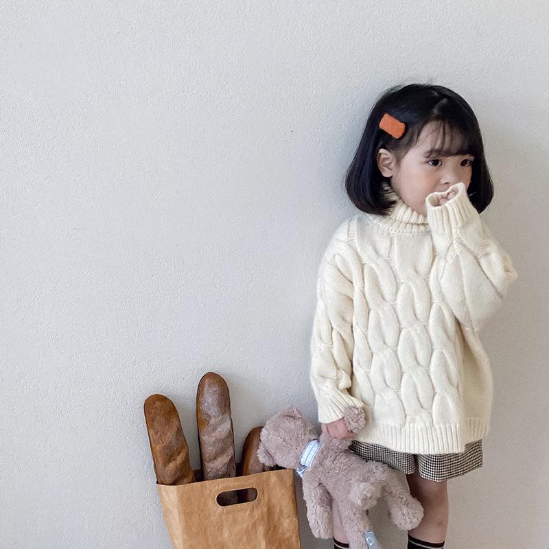 Winter cute knitted soft warm sweaters for girls New fashion twisted loose 4 colors high collar Baby Girls sweater, Blue
Winter cute knitted soft warm sweaters for girls New fashion twisted loose 4 colors high collar Baby Girls sweater, Blue