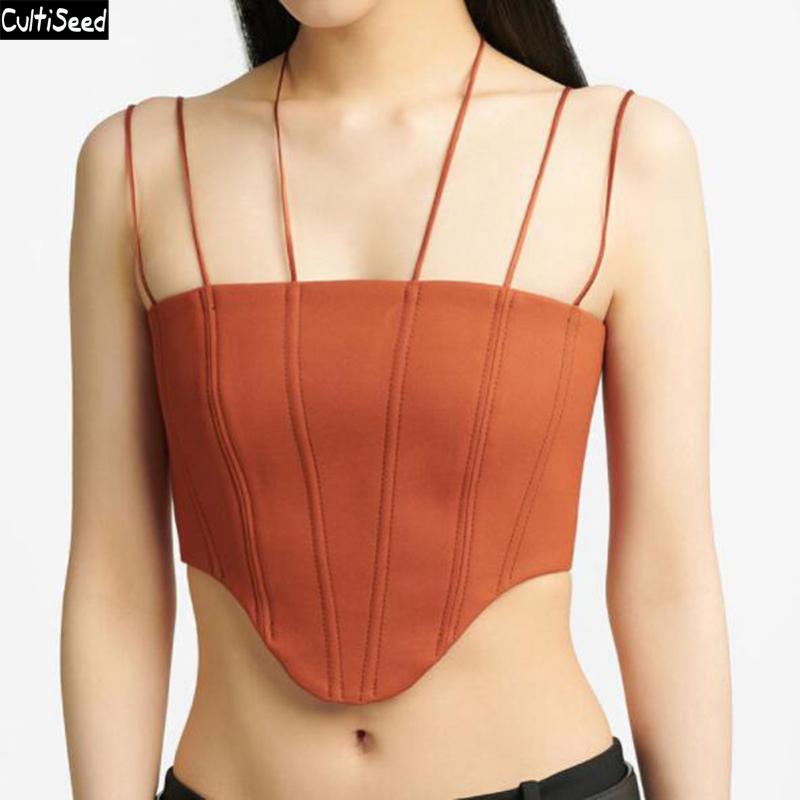 Cultiseed Women Sexy Strapless Halter Spaghetti Strap Short Camis Tops Female New Fashion Backless Solid Color Slim Waist Tank, White
Cultiseed Women Sexy Strapless Halter Spaghetti Strap Short Camis Tops Female New Fashion Backless Solid Color Slim Waist Tank, White