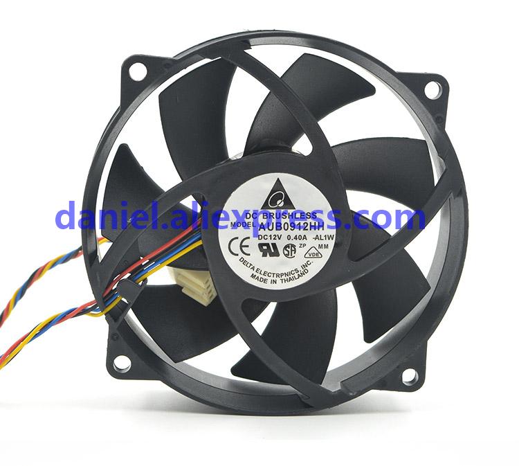 Delta AUB0912HH 12V 0.40A 90259CM CPU four-wire PWM temperature-controlled radiation fan
Delta AUB0912HH 12V 0.40A 90259CM CPU four-wire PWM temperature-controlled radiation fan
