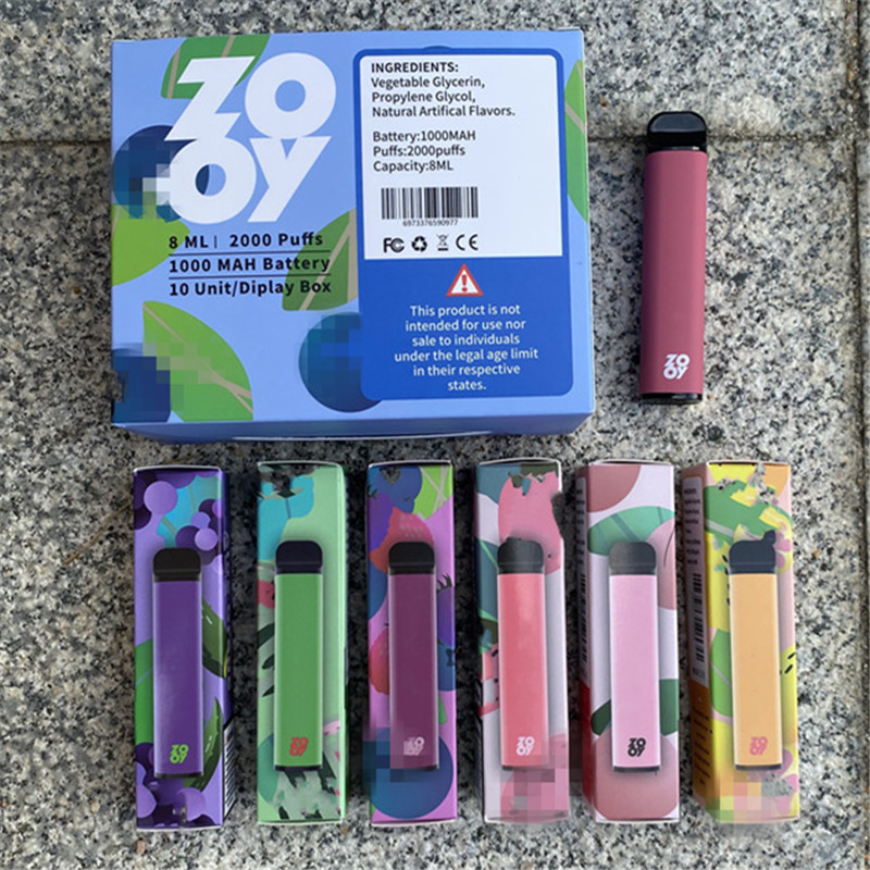 100% Original ZOOY Puff Bar electronic cigarette Vapes Disposable pens 5% 1000mah battery 2000puffs 10colors vs puffs xxl air bars max
100% Original ZOOY Puff Bar electronic cigarette Vapes Disposable pens 5% 1000mah battery 2000puffs 10colors vs puffs xxl air bars max