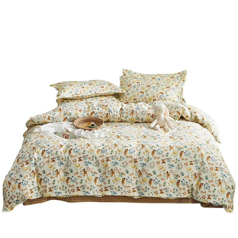 Cotton Bedding Set 4pcs With Duvet Cover Bed Sheet Pillowcase Children Pastoral Flowers Bed Linen Set King Queen Full Size, Hs20--7
Cotton Bedding Set 4pcs With Duvet Cover Bed Sheet Pillowcase Children Pastoral Flowers Bed Linen Set King Queen Full Size, Hs20--7