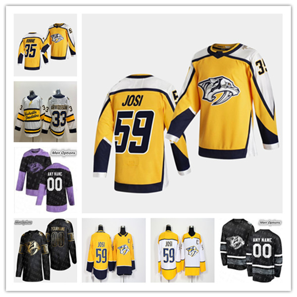 2021 Nashville Predators Reverse Retro Jersey Roman Josi Ryan Ellis Filip Forsberg Mattias Ekholm Ryan Johansen Pekka Rinne Mikael Granlund, Men yellow
2021 Nashville Predators Reverse Retro Jersey Roman Josi Ryan Ellis Filip Forsberg Mattias Ekholm Ryan Johansen Pekka Rinne Mikael Granlund, Men yellow