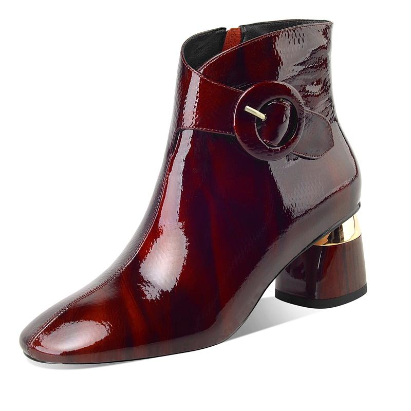 Women Ankle Boots New Autumn Winter Genuine Cow Leather High Heel Shoes Woman Round Toe Black Wine Red Dress Party Working Boots
Women Ankle Boots New Autumn Winter Genuine Cow Leather High Heel Shoes Woman Round Toe Black Wine Red Dress Party Working Boots