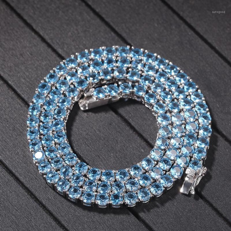 Chains 4MM Copper Material Gold Blue Zircon Tennis Chain Necklace 1 Row Full Iced Out Fashion Hip Hop Punk Neck Jewelry Gift1
Chains 4MM Copper Material Gold Blue Zircon Tennis Chain Necklace 1 Row Full Iced Out Fashion Hip Hop Punk Neck Jewelry Gift1