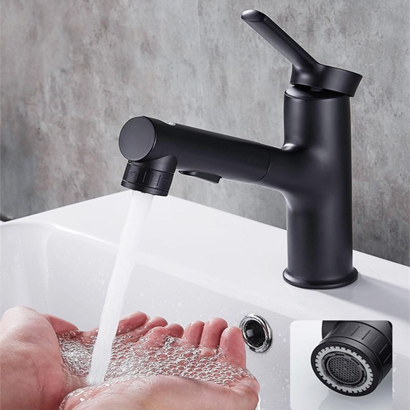 New Kitchen Faucet 2 Colors Pull-out Hot & Cold Basin Faucet Two modes of mouthwash mode Water Bathroom Accessories
New Kitchen Faucet 2 Colors Pull-out Hot & Cold Basin Faucet Two modes of mouthwash mode Water Bathroom Accessories