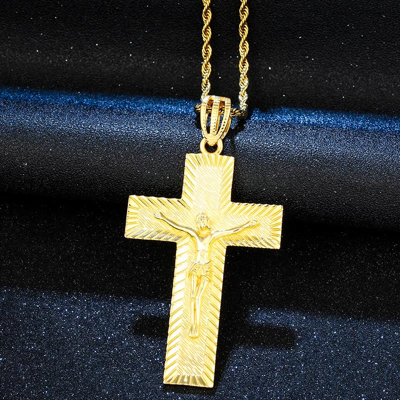 3.4 Inch Crucifix Cross Body Christ Pendant Necklace Men Hip Hop Jewelry Women Gold Silver Color Pendant With Tennis Chain
3.4 Inch Crucifix Cross Body Christ Pendant Necklace Men Hip Hop Jewelry Women Gold Silver Color Pendant With Tennis Chain