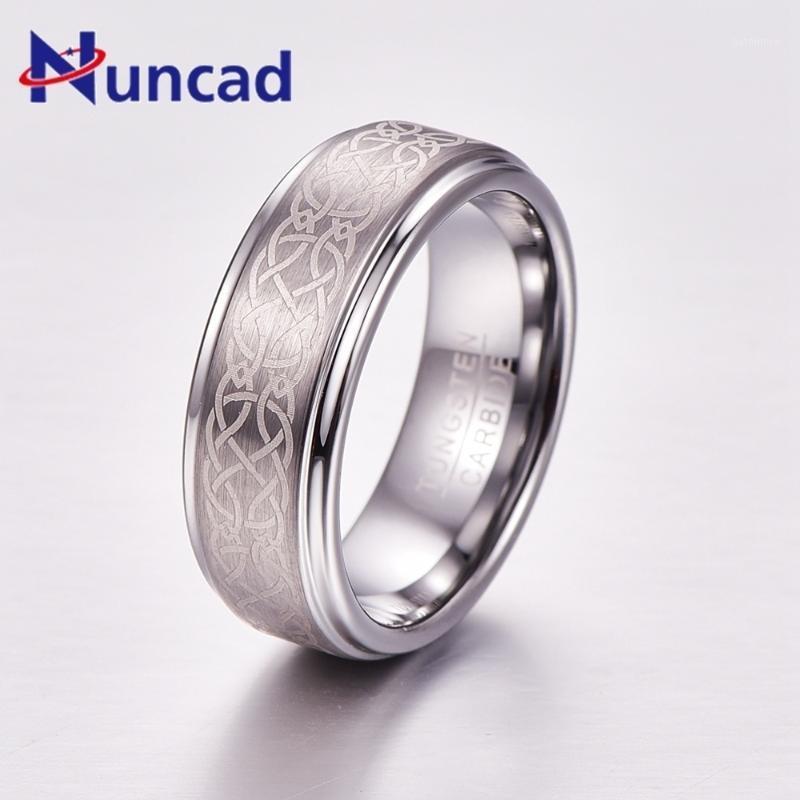 Nuncad Men's 8mm Laser Knot Brushed Tungsten Carbide Wedding Band Rings Polished Silver Color Ring Size 7-121
Nuncad Men's 8mm Laser Knot Brushed Tungsten Carbide Wedding Band Rings Polished Silver Color Ring Size 7-121