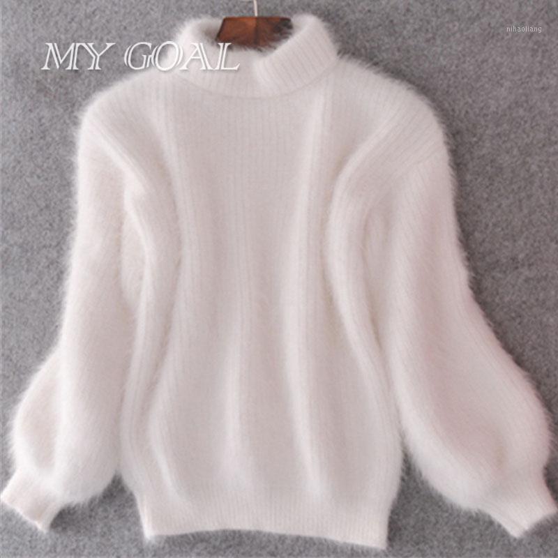 Wholesale- New hot sale women's autumn winter Half-height collar mohair sweaters women thicken lantern sleeve loose pullovers warm coats1, White
Wholesale- New hot sale women's autumn winter Half-height collar mohair sweaters women thicken lantern sleeve loose pullovers warm coats1, White