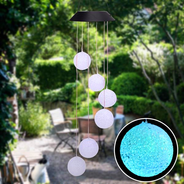 Hot selling Solar Smart Light Control Wave Ball Wind Chime Style Corridor Decoration Pendant Lamp Beads Black Solar Panel Colorful Light
Hot selling Solar Smart Light Control Wave Ball Wind Chime Style Corridor Decoration Pendant Lamp Beads Black Solar Panel Colorful Light